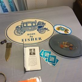 GM Fisher Body items.