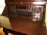 Inside of Empire secretary with front open.