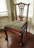 Chippendale side chair. (Not a component of the Chippendale dining furniture available in this sale).