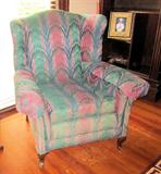 Vintage Queen Anne wing chair.