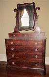 Wonderful American Empire marble top dresser.