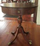 Mahogany drum table.