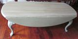 Painted Queen Anne, drop-leaf coffee table.