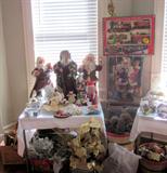Portion of the large lot of Christmas decorations.