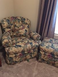 Ethan Allen chair & Ottoman