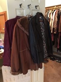 Ladies suede & leather jackets