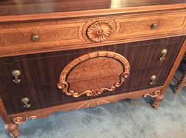 Detail of front of Dresser