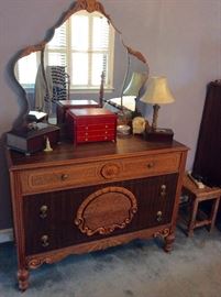Antique Dresser & Mirror