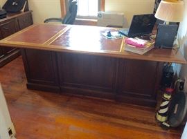 Leather Top Executive Desk