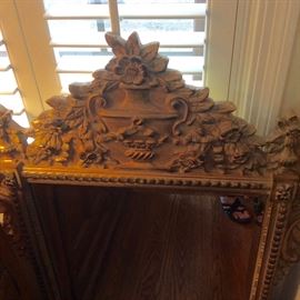 Detail of carved Mirror.