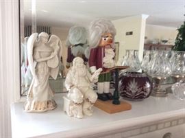 Lennox Christmas Items, Nut Cracker, Crystal.