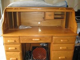 Roll top desk open