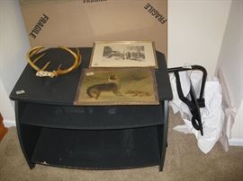 TV table - vintage pictures - TV stand