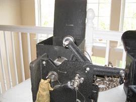 Vintage projector open