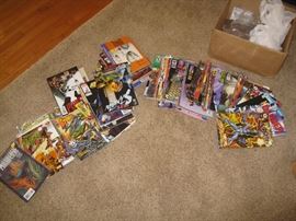 Hundreds of comic books