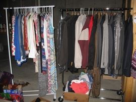 Men's suits 48L and 50L, ladies clothing