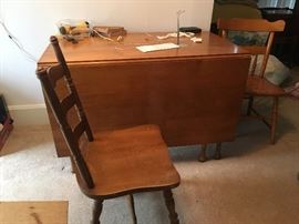 4 ladder back chairs