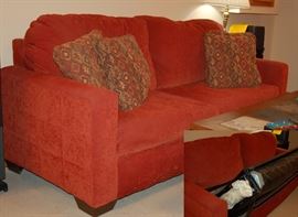 Burnt Umber Sleeper Sofa copy