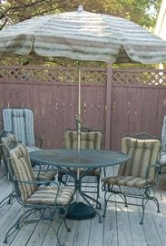 Iron Patio Table and Chairs