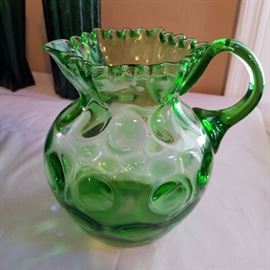Gorgeous Vintage Thumbprint Ruffle top Pitcher