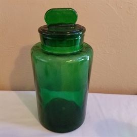 Vintage Apothecary Jar with Lid