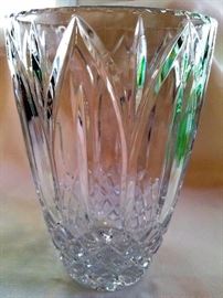 Tall Crystal Vase