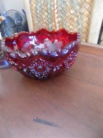 Red Carnival Heavy Bowl