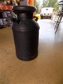 Antique Milk Can with Lid