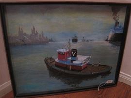 ORIG OIL SIGNED "ELTON"