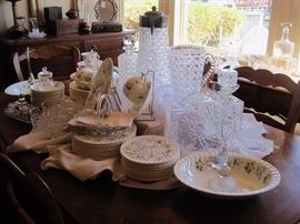 NORITAKE CHINA ,.. CRYSTAL PIESES