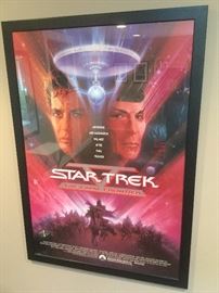 Large 27" x 40" poster signed by William Shatner