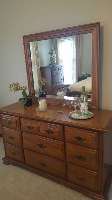 Dresser with mirror - $150
