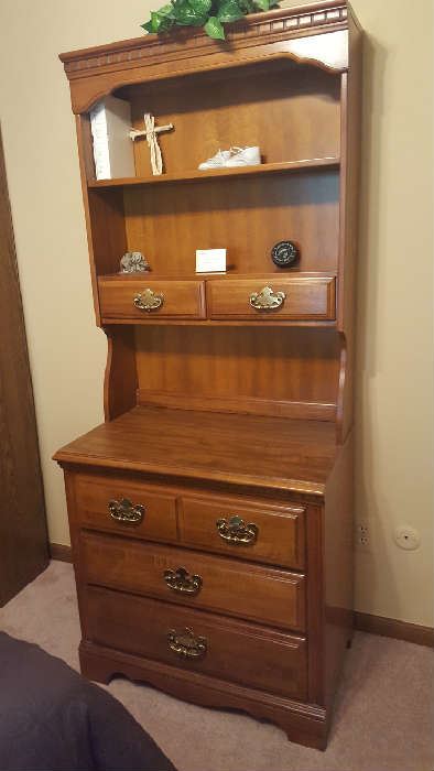 Dresser with hutch - $75
