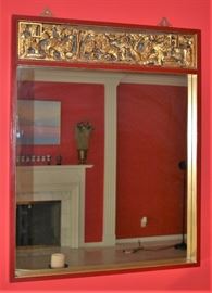Intricately Carved Wall Mirror