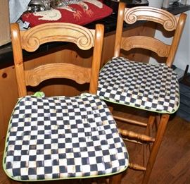 Checkered Bar Chairs