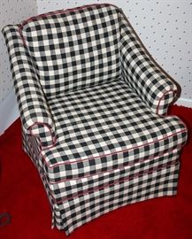Checkered Arm Chair