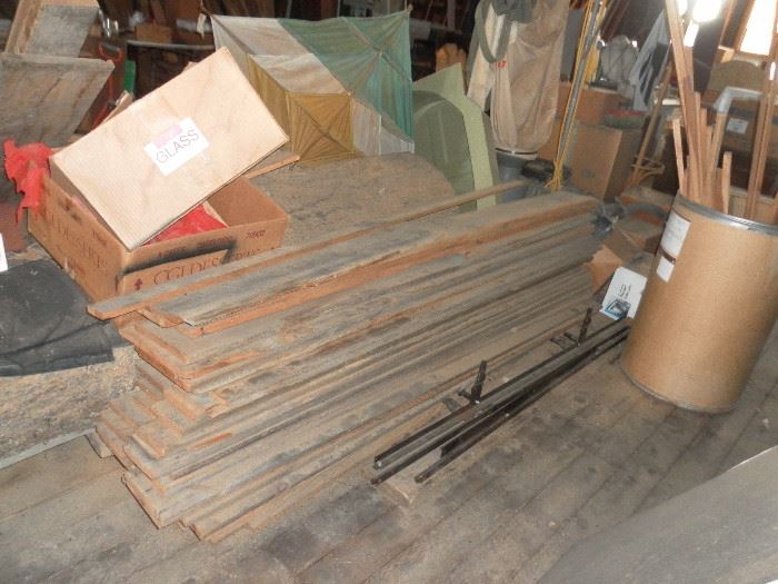 Part of assortment of barn wood