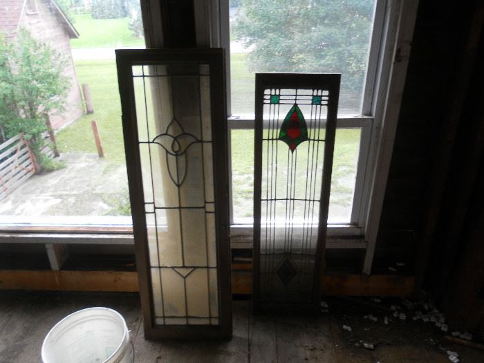 stained glass and leaded glass windows
