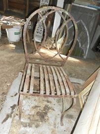 Vintage Garden Chair with original paint