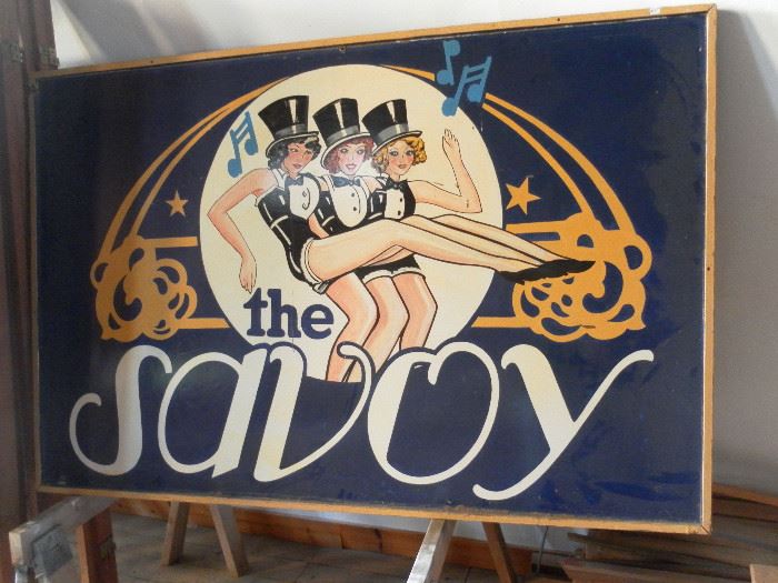 Original sign from The Savoy Club at Pick Fort Shelby Hotel, Detroit