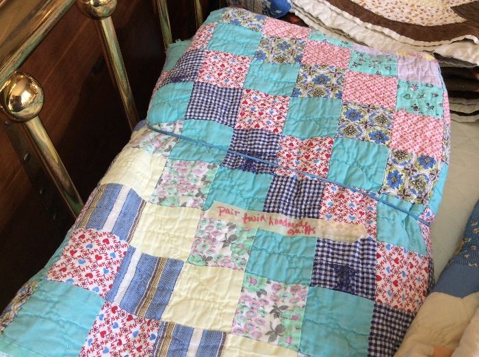 Wonderful old quilts. Twin set shown here.
