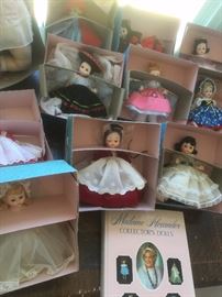 Many 1960s era Madame Alexander dolls