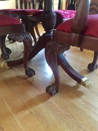 Double pedestal table by Council Craftsman