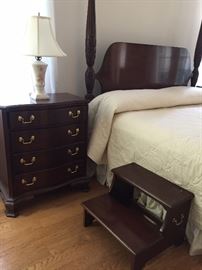There are a pair of mahogany night stands by Councill still available (but the bed and bed/steps in is photo have been sold)