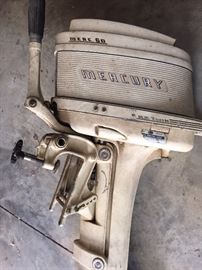 Old outboard motor by Mercury