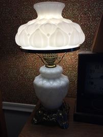 Milk Glass Lamp