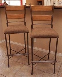 Pair of custom bar stools