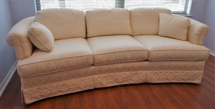 Extremely clean cream colored sofa by Hickory Kay Lyn