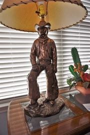 Cowboy table lamp