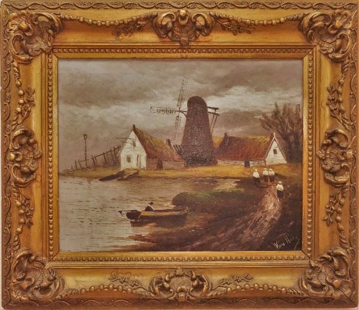 Oil on canvas - well framed
